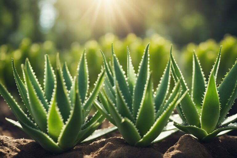 piantine di aloe vera